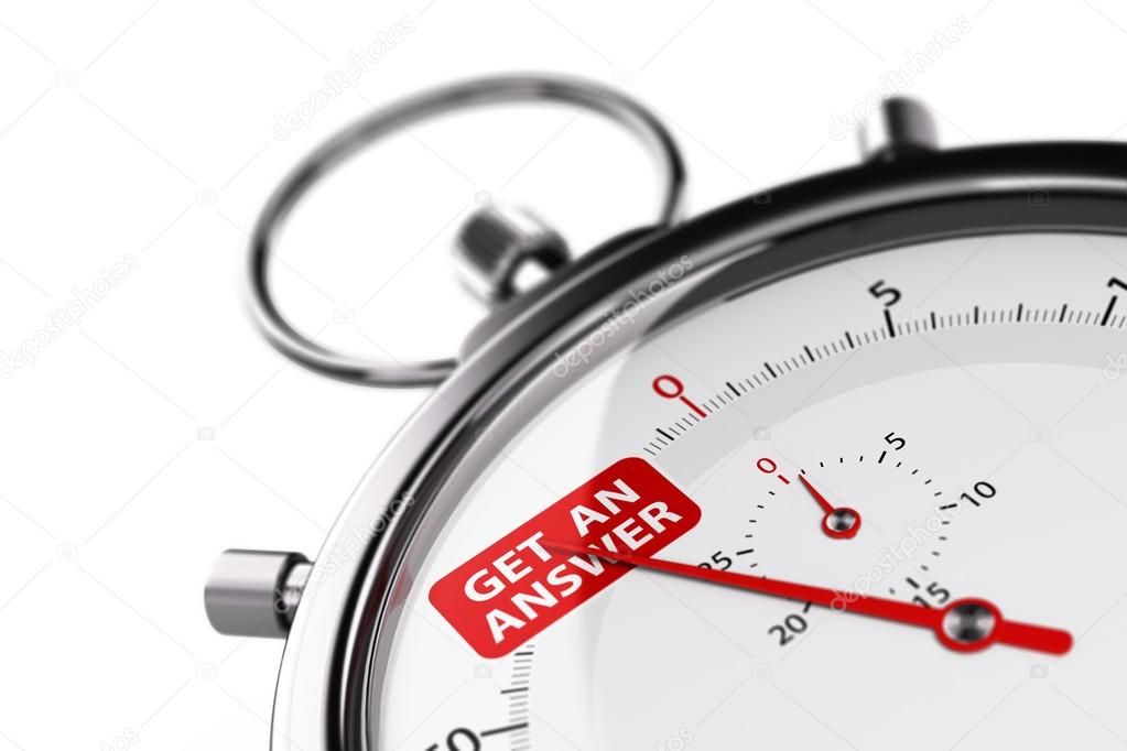 Stopwatch als symbool voor snelle reactie